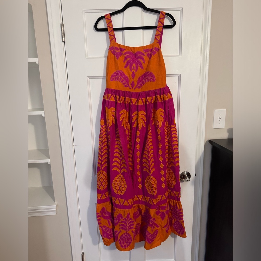 Farm Rio - Size Small - Pineapple Love Cutwork Dress (New With Tags) - Picture 1 of 7